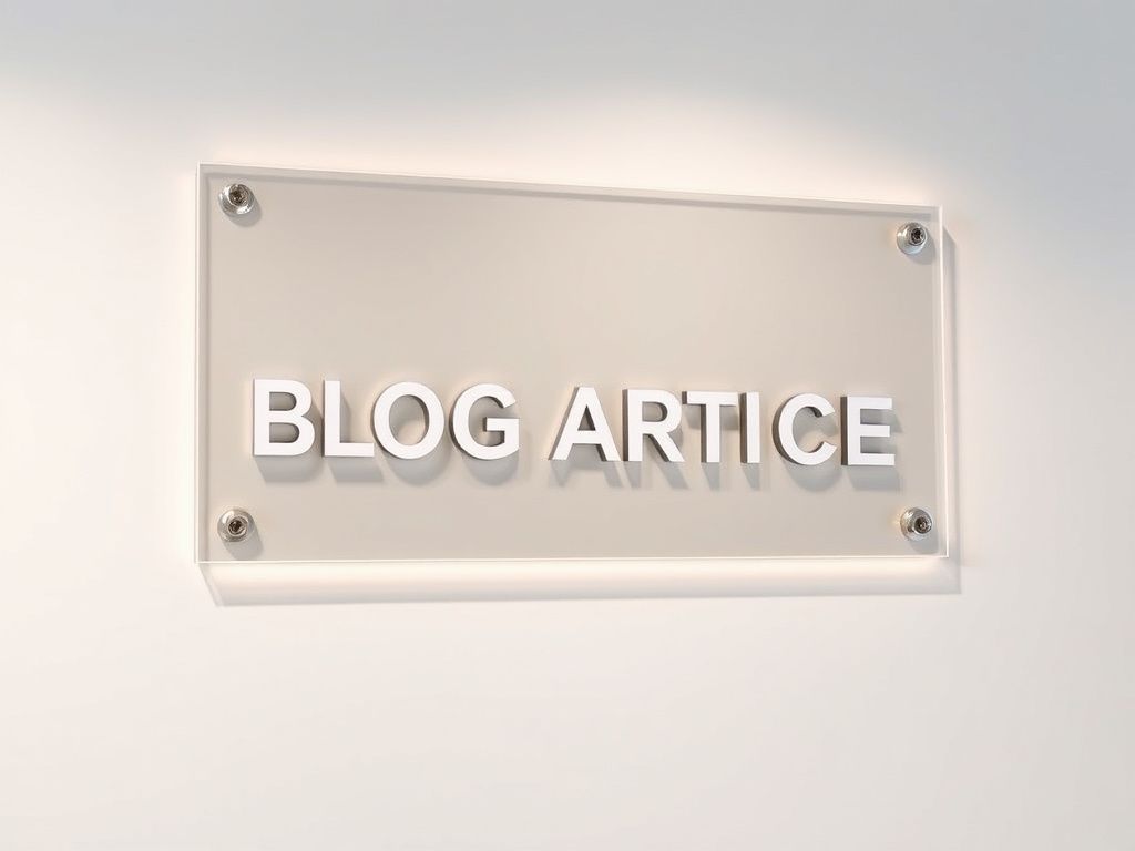 Custom Acrylic Signage Solutions for Businesses